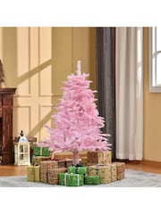 Homcom Pink 4Ft Popup Artificial Christmas Tree With Automatic Open Design - Image 2 of 6
