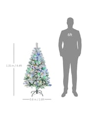 Homcom Green 4.5ft Prelit Artificial Christmas Tree With 350 Led Lights - Image 3 of 6