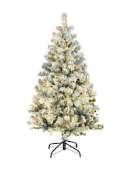 Homcom Green 4.5ft Prelit Artificial Christmas Tree With 350 Led Lights - Image 5 of 6