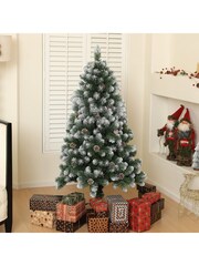 Homcom Red Christmas Wreath With Led Lights Pinecones And Berries - Image 2 of 6