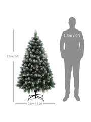 Homcom Red Christmas Wreath With Led Lights Pinecones And Berries - Image 3 of 6