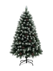 Homcom Red Christmas Wreath With Led Lights Pinecones And Berries - Image 4 of 6