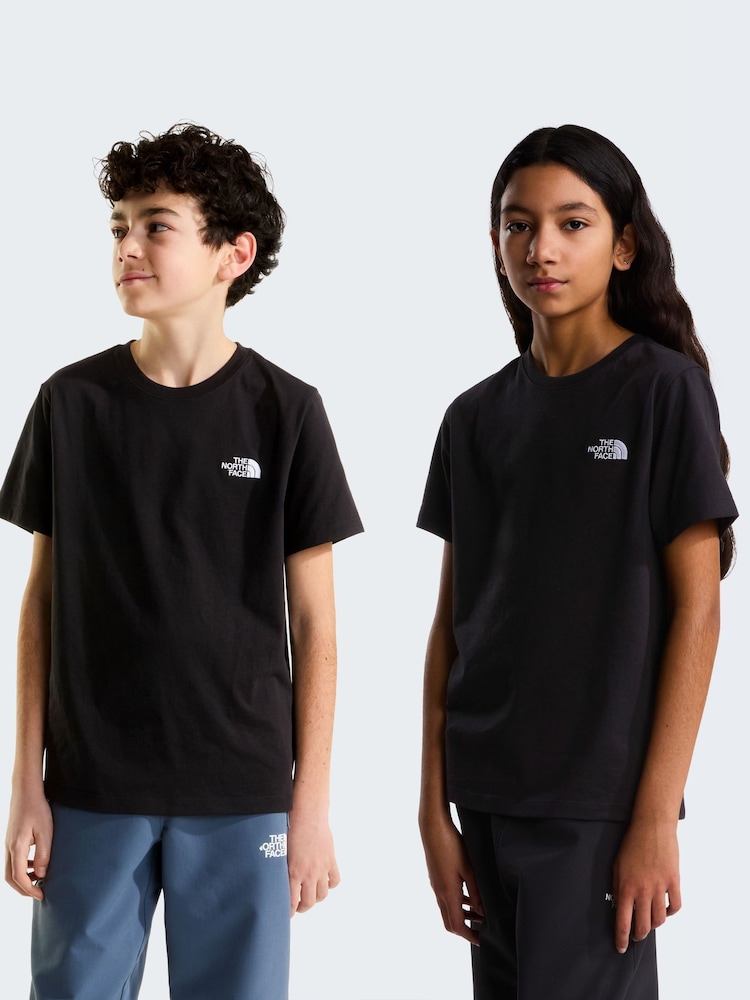 Crno - The North Face Tinejdžerski Evolution Simple Dome majica kratkih rukava - Slika 1 od 5