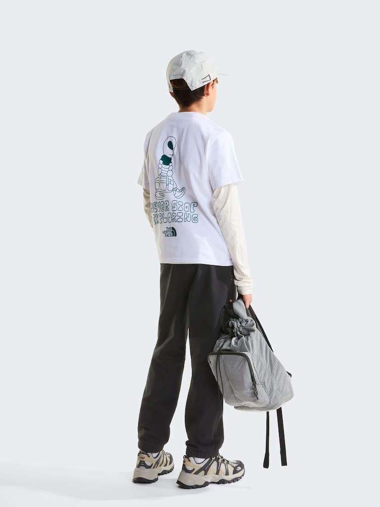 The North Face White Teen Alien Back Graphic T-Shirt - Image 2 of 5
