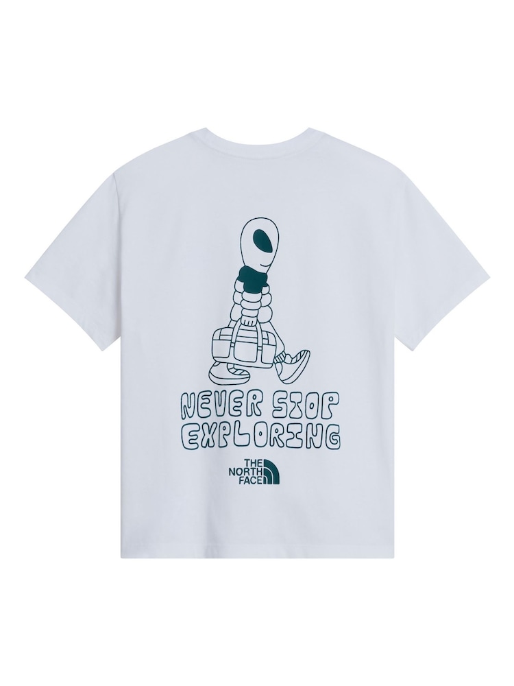 The North Face White Teen Alien Back Graphic T-Shirt - Image 5 of 5