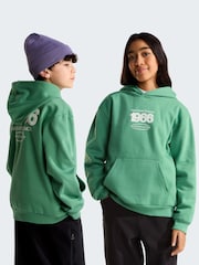 The North Face Green Teen Track Relaxed Graphic Hoodie - Image 1 of 5