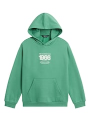 The North Face Green Teen Track Relaxed Graphic Hoodie - Image 4 of 5