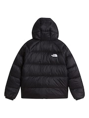 The North Face Black Boys Hydrenalite Down Hooded Puffer Jacket - Image 6 of 6