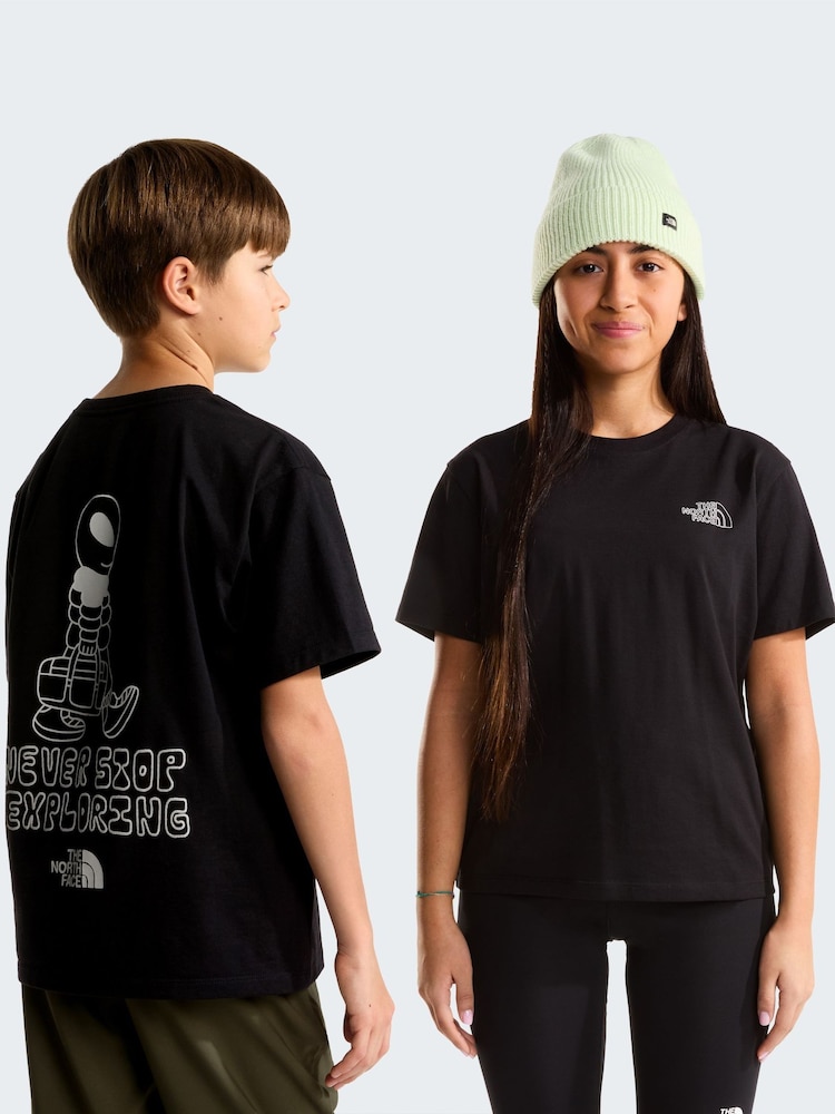 The North Face Black Teen Alien Back Graphic T-Shirt - Image 1 of 5