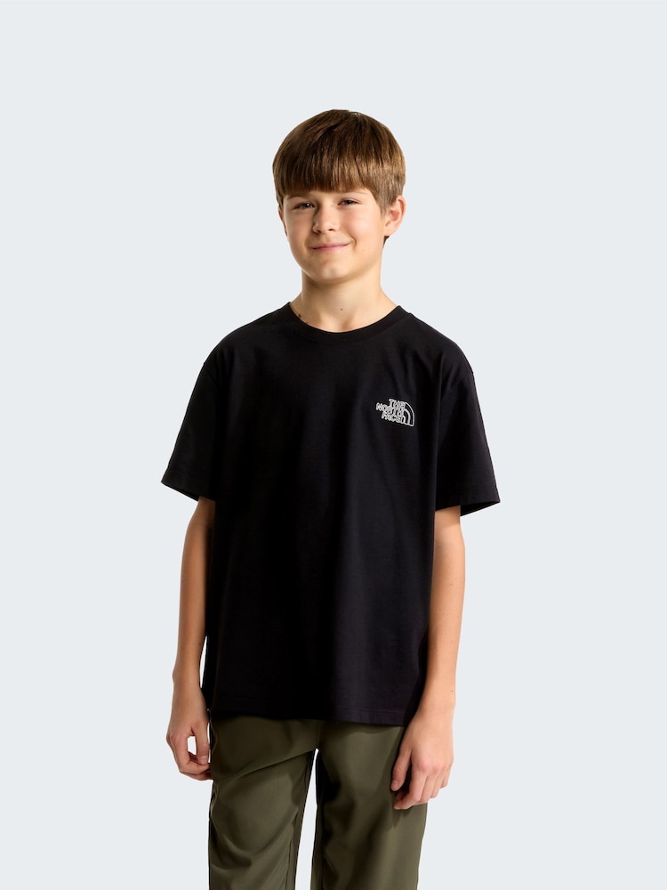 The North Face Black Teen Alien Back Graphic T-Shirt - Image 2 of 5