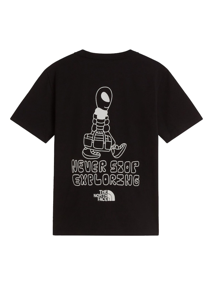 The North Face Black Teen Alien Back Graphic T-Shirt - Image 5 of 5
