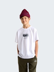 The North Face White Teen Track Relaxed Graphic T-Shirt - Image 1 of 5