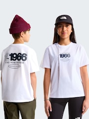 The North Face White Teen Track Relaxed Graphic T-Shirt - Image 2 of 5