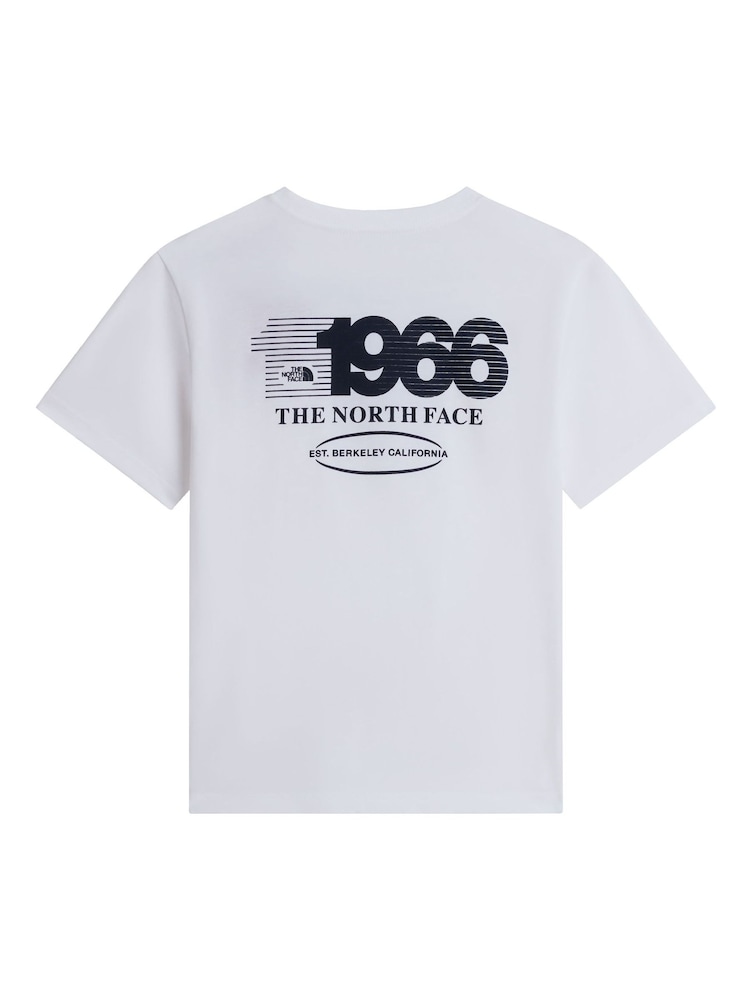 The North Face White Teen Track Relaxed Graphic T-Shirt - Image 5 of 5 The North Face White Teen Track Relaxed Graphic T-Shirt - Image 5 of 5