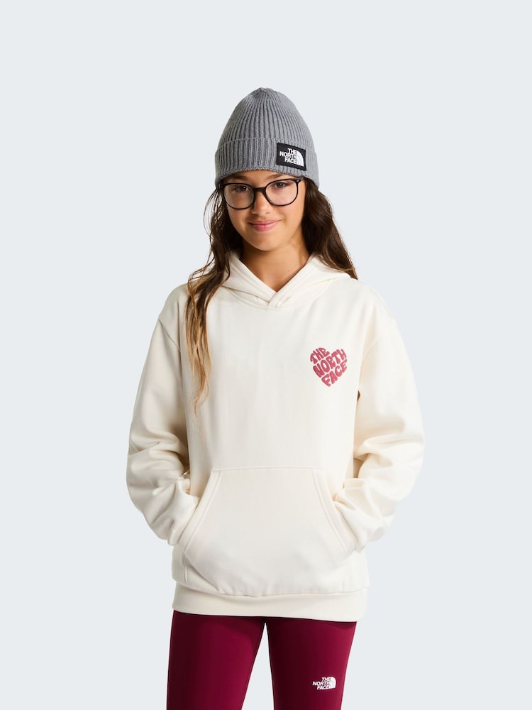 The North Face White Teen Proud Graphic Logo Relaced Hoodie - Image 1 of 5