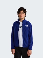 The North Face Light Blue Glacier Full Zip Fleece - Image 1 of 5