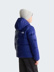 The North Face Blue Boys Hydrenalite Down Hooded Puffer Jacket - Image 4 of 6