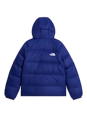 The North Face Blue Boys Hydrenalite Down Hooded Puffer Jacket - Image 6 of 6