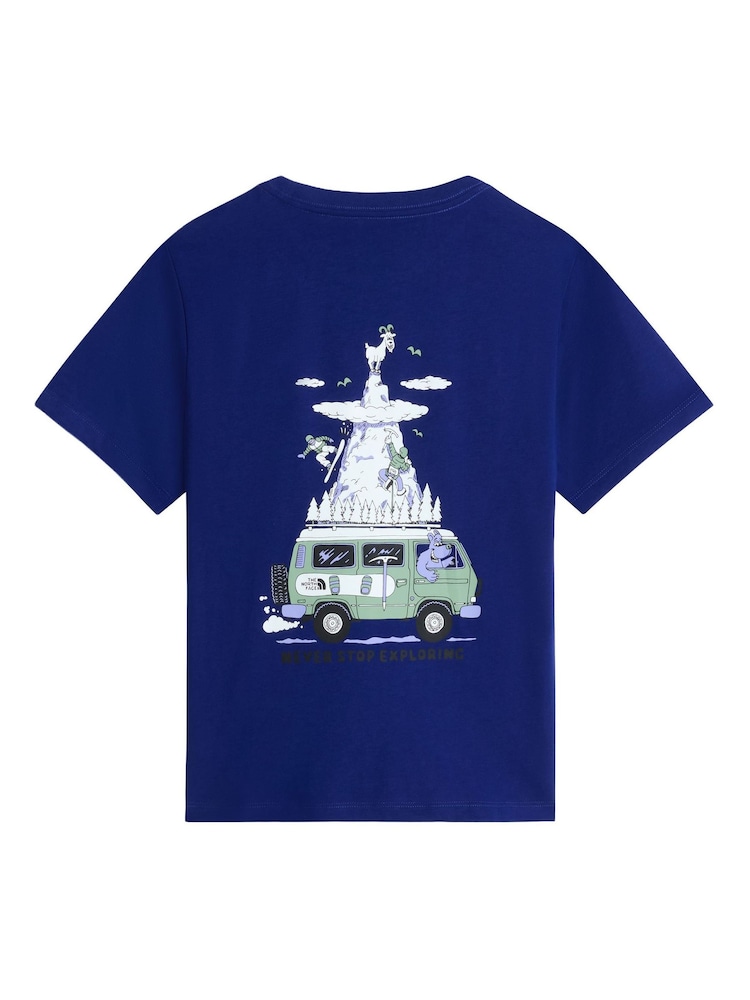 The North Face Blue Teen Outdoor Back Graphic T-Shirt - Image 1 of 5