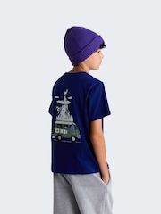 The North Face Blue Teen Outdoor Back Graphic T-Shirt - Image 4 of 5