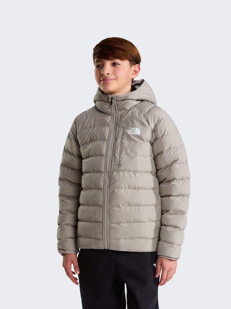 The North Face Grey Reversible Perrito Hooded Puffer Jacket - Image 1 of 7
