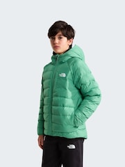 The North Face Green Reversible Perrito Hooded Puffer Jacket - Image 1 of 8