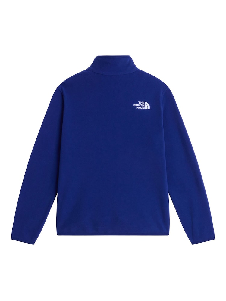 藍色 - The North Face 青少年冰河 1/4 拉鏈抓絨 - 圖片 5/5 藍色 - The North Face 青少年冰河 1/4 拉鏈抓絨 - 圖片 5/5