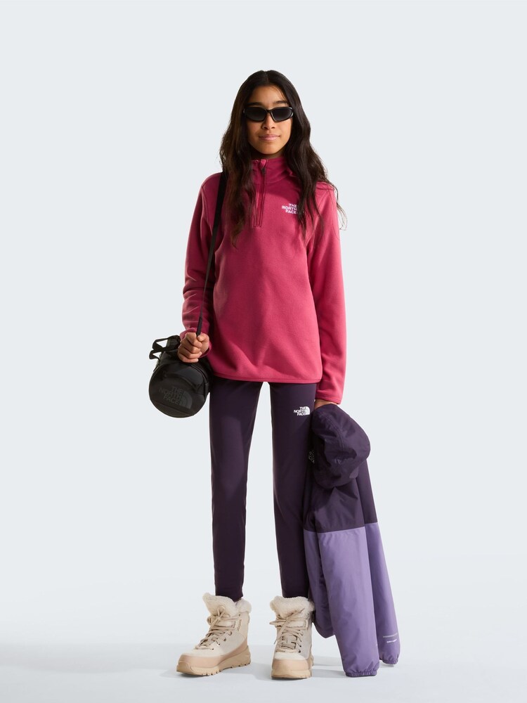 紅色 - The North Face 青少年冰河 1/4 拉鏈抓絨 - 圖片 2/5 紅色 - The North Face 青少年冰河 1/4 拉鏈抓絨 - 圖片 2/5