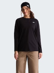 The North Face Black Essential Simple Dome Long Sleeve T-Shirt - Image 1 of 5