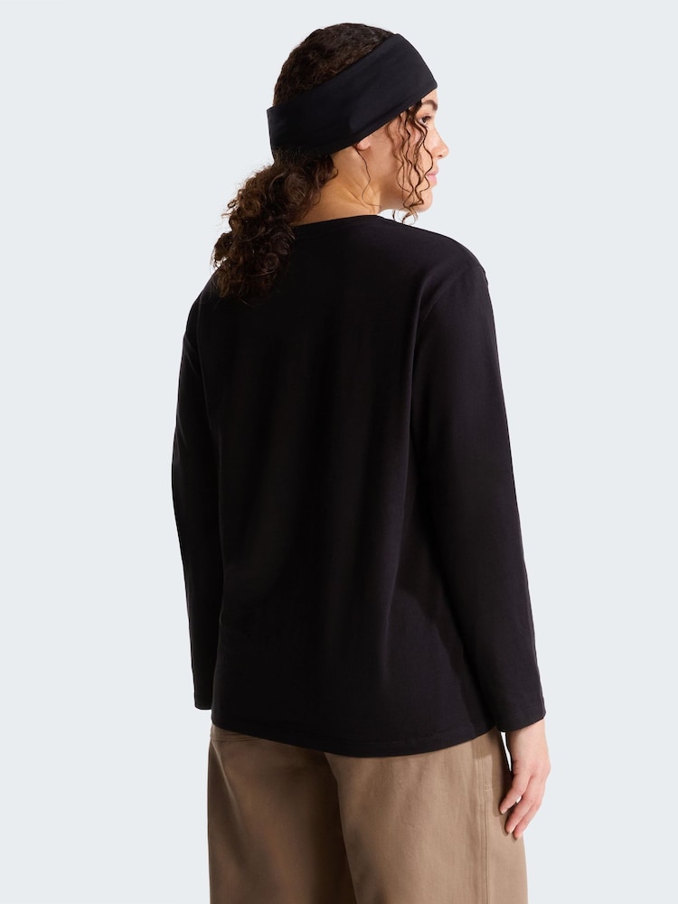 The North Face Black Essential Simple Dome Long Sleeve T-Shirt - Image 2 of 5