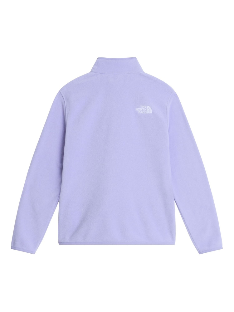 紫色 - The North Face 青少年冰河 1/4 拉鏈抓絨 - 圖片 5/5 紫色 - The North Face 青少年冰河 1/4 拉鏈抓絨 - 圖片 5/5