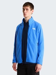 أزرق - The North Face Galcier Full Zip Fleece - صورة 4 من 6