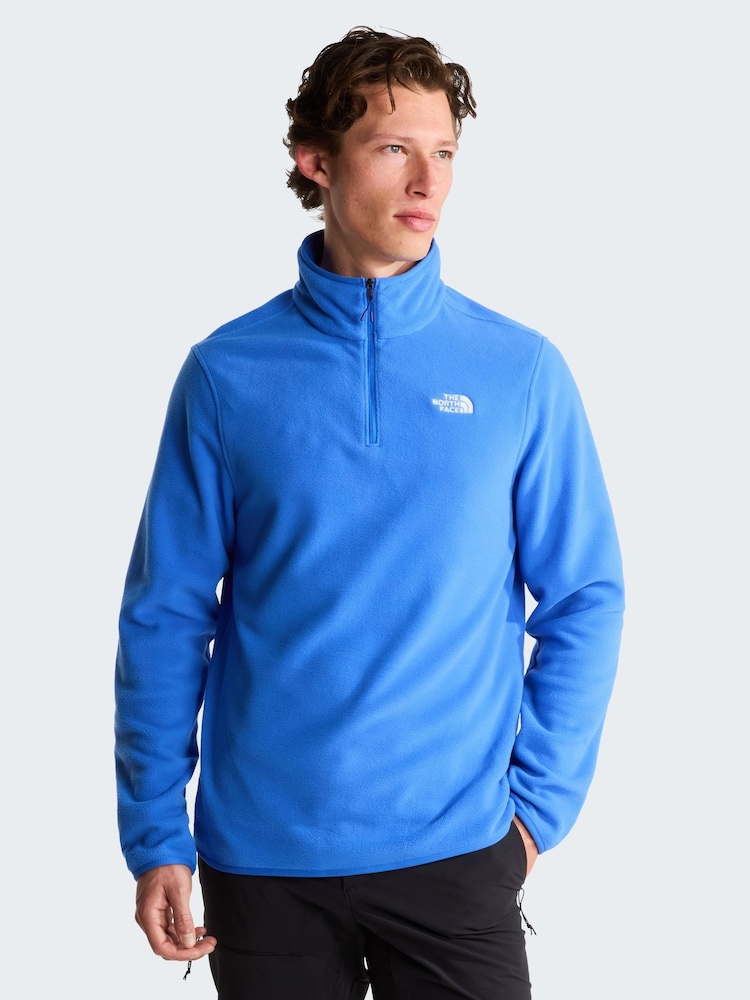 The North Face Blue Glacier 1/4 Zip Fleece - Image 1 of 5 The North Face Blue Glacier 1/4 Zip Fleece - Image 1 of 5