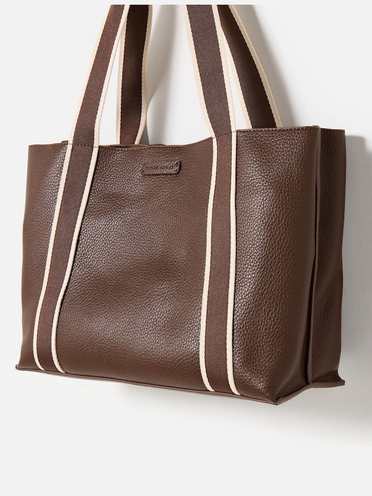 Oliver Bonas Brown Tote Bag - Image 2 of 6