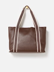 Oliver Bonas Brown Tote Bag - Image 3 of 6