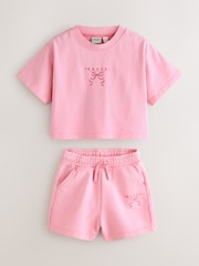 Baker by Ted Baker 2 Piece T-Shirt με Γραφικό Φιόγκο και Σορτς με Όξινο Πλύσιμο Σετ - Εικόνα 9 από 16