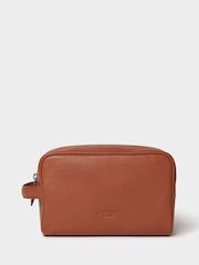 Osprey London Brown The Arlington Leather Washbag - Image 1 of 4