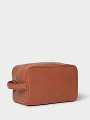 Osprey London Brown The Arlington Leather Washbag - Image 2 of 4