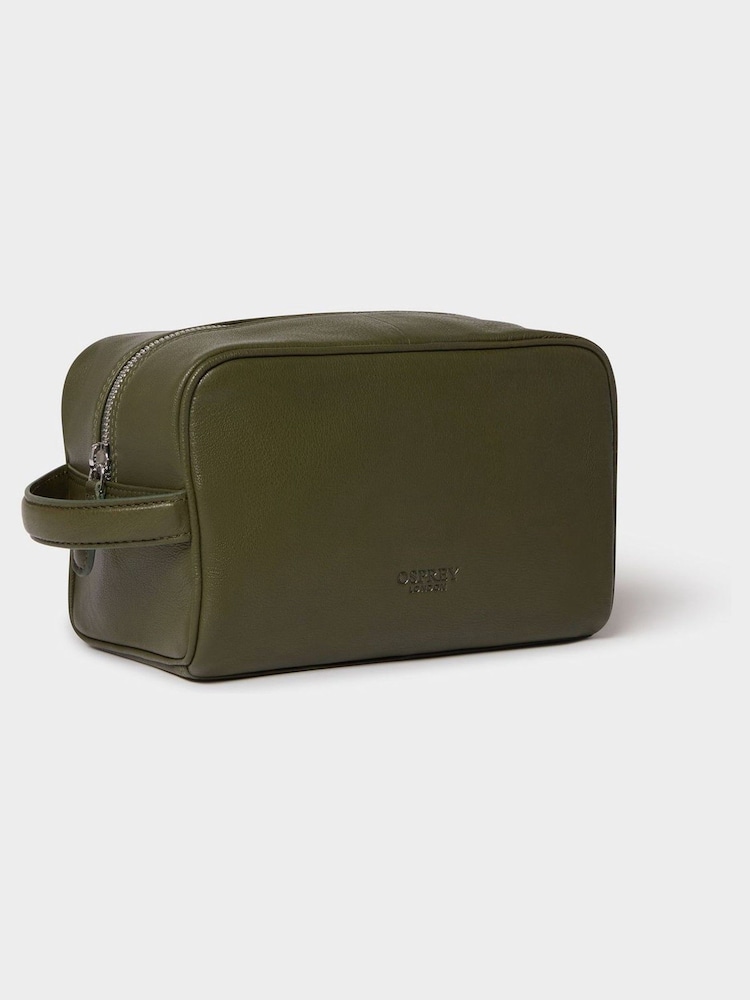 Osprey London Brown The Arlington Leather Washbag - Image 2 of 4 Osprey London Brown The Arlington Leather Washbag - Image 2 of 4