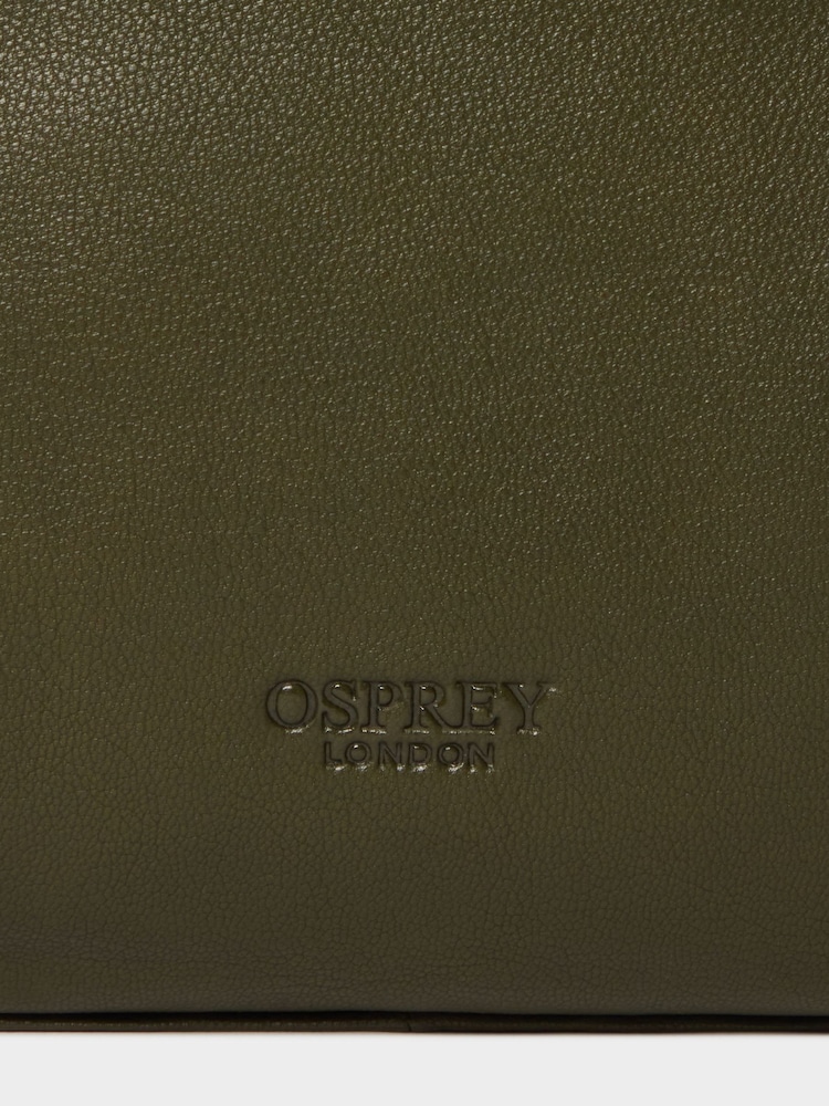 Osprey London Brown The Arlington Leather Washbag - Image 4 of 4 Osprey London Brown The Arlington Leather Washbag - Image 4 of 4