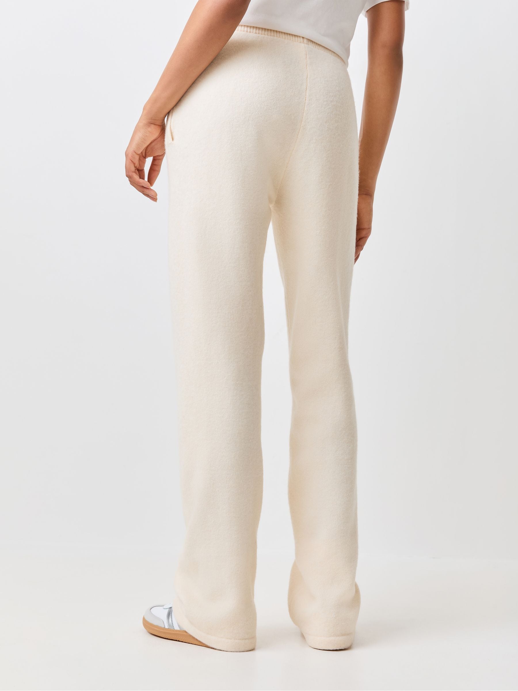 Buy adidas Originals Cream Knitted Wide Leg Joggers from Next USA