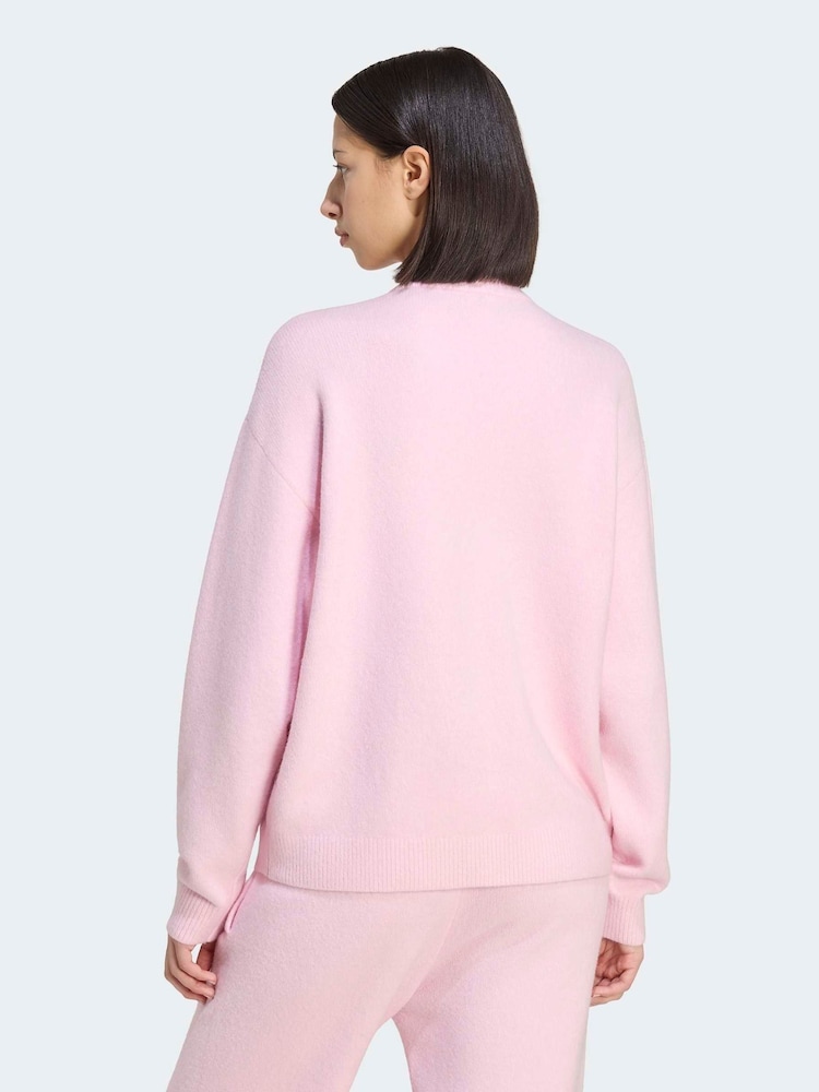 adidas Originals Pink Knitted Jumper - Image 2 of 6