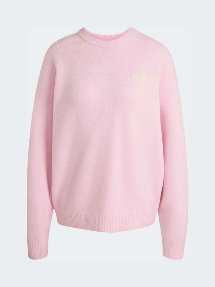 adidas Originals Pink Knitted Jumper - Image 6 of 6