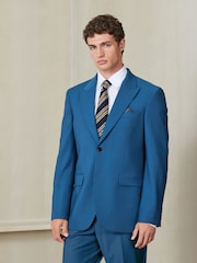 Bright Blue N. Premium Slim Fit Motionflex Wool Blend Suit Jacket - Image 1 of 12