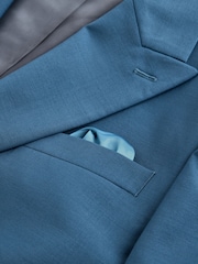 Bright Blue N. Premium Slim Fit Motionflex Wool Blend Suit Jacket - Image 10 of 12