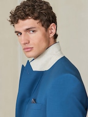 Bright Blue N. Premium Slim Fit Motionflex Wool Blend Suit Jacket - Image 5 of 12