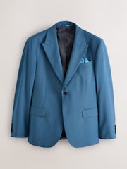 Bright Blue N. Premium Slim Fit Motionflex Wool Blend Suit Jacket - Image 7 of 12