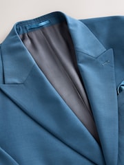 Bright Blue N. Premium Slim Fit Motionflex Wool Blend Suit Jacket - Image 8 of 12