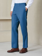 Bright Blue N. Premium Slim Fit Motionflex Wool Blend Suit Trousers - Image 1 of 10