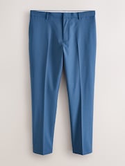Bright Blue N. Premium Slim Fit Motionflex Wool Blend Suit Trousers - Image 6 of 10